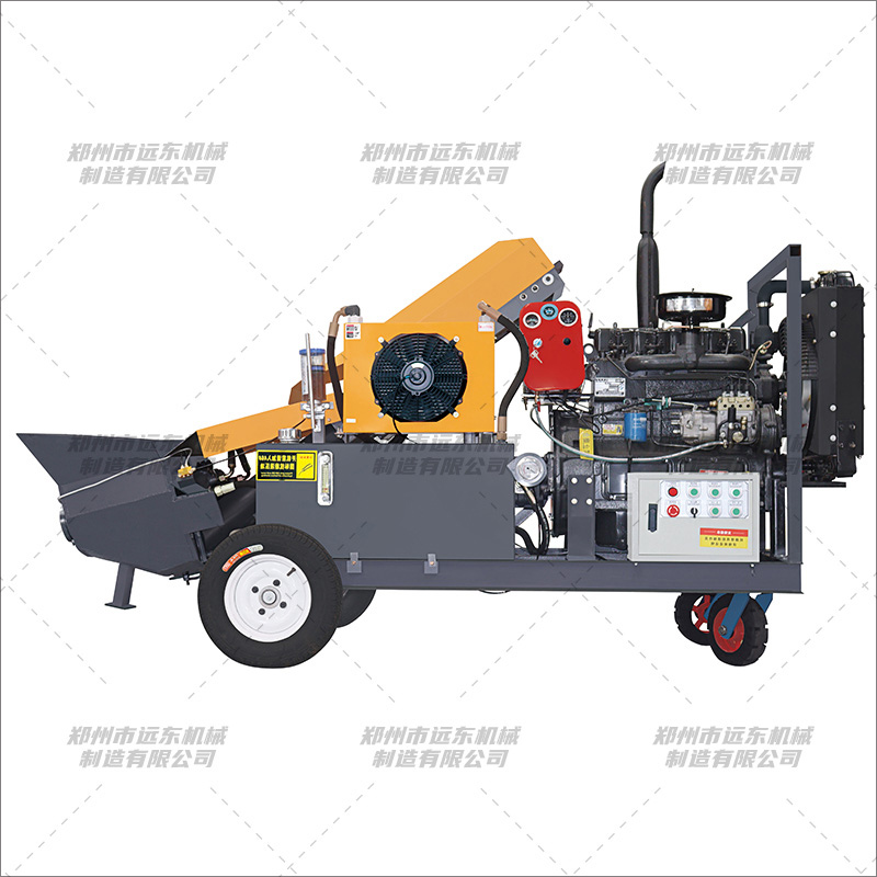 斜式柴油款4缸混凝土輸送泵(圖1) 斜式柴油款4缸混凝土輸送泵(圖1)